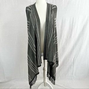 Paper Crane Long Sweater Vest Tassel Fringe